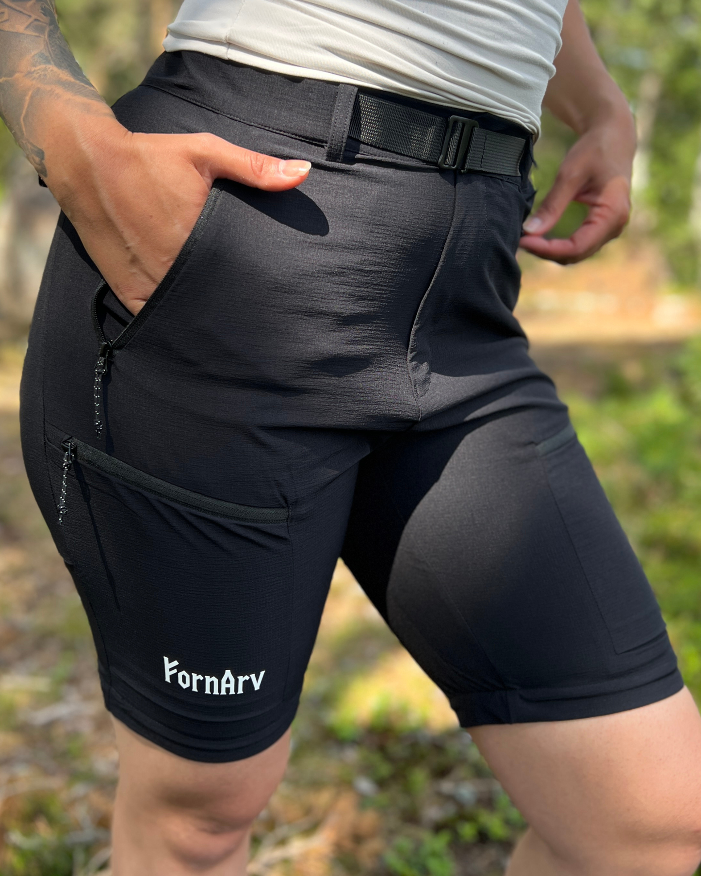 2 i 1 Outdoorbyxor - Svart - DAM