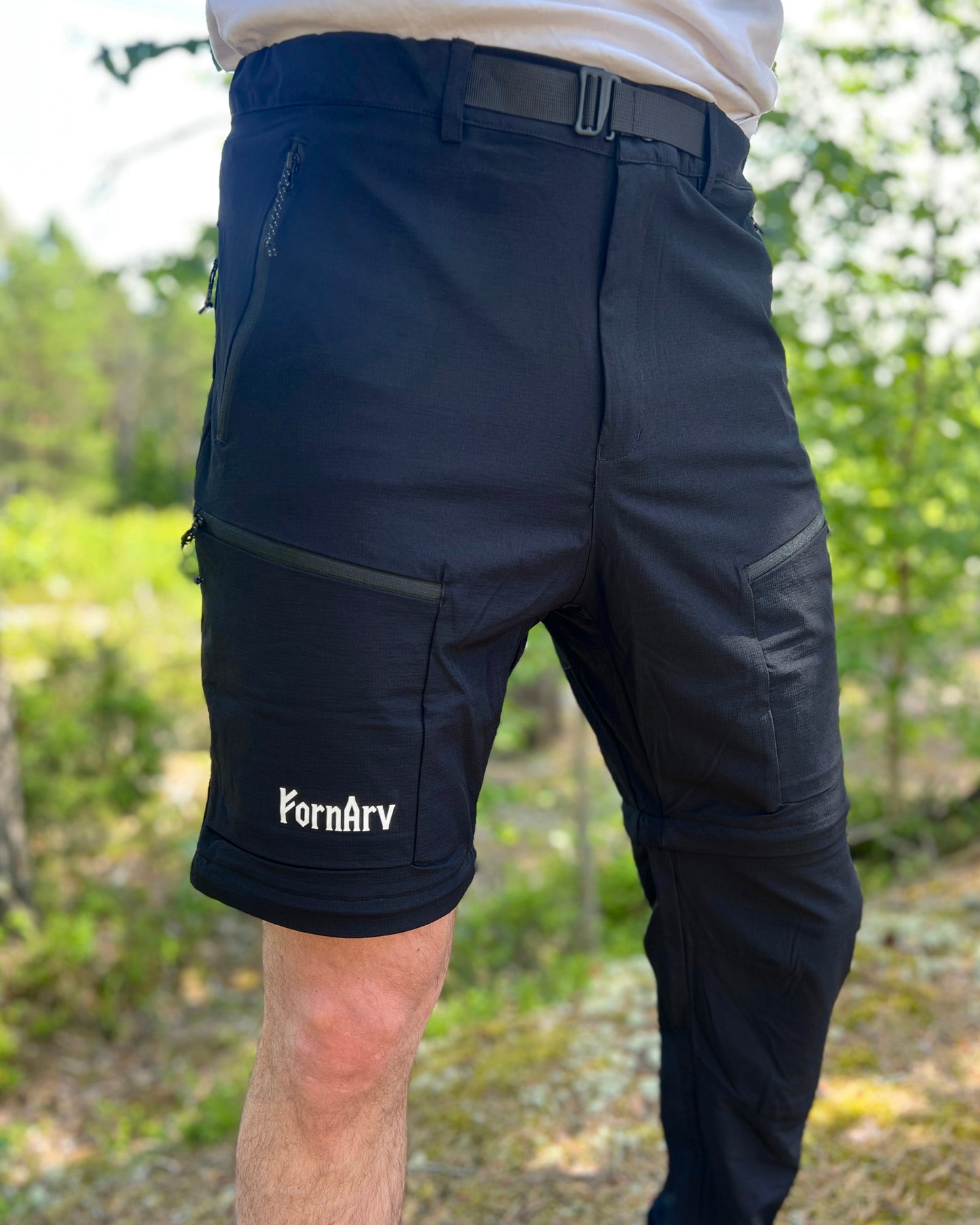 2 i 1 Outdoorbyxor - Svart - HERR