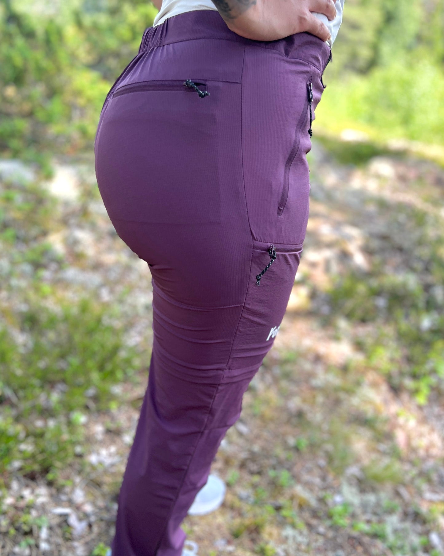 2 i 1 Outdoorbyxor - Lila -DAM