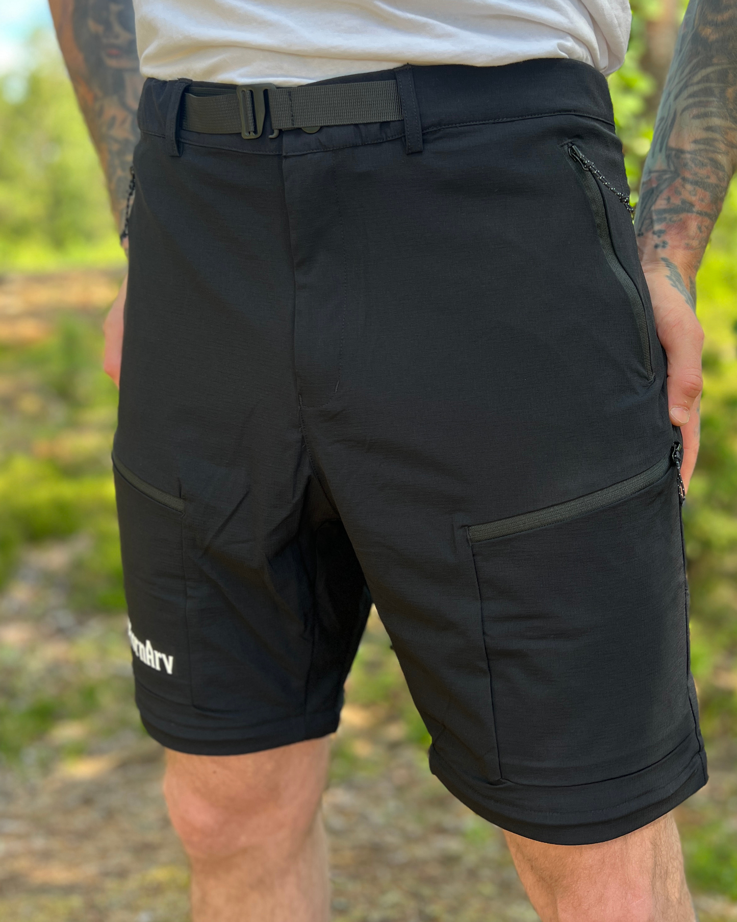 2 i 1 Outdoorbyxor - Svart - HERR