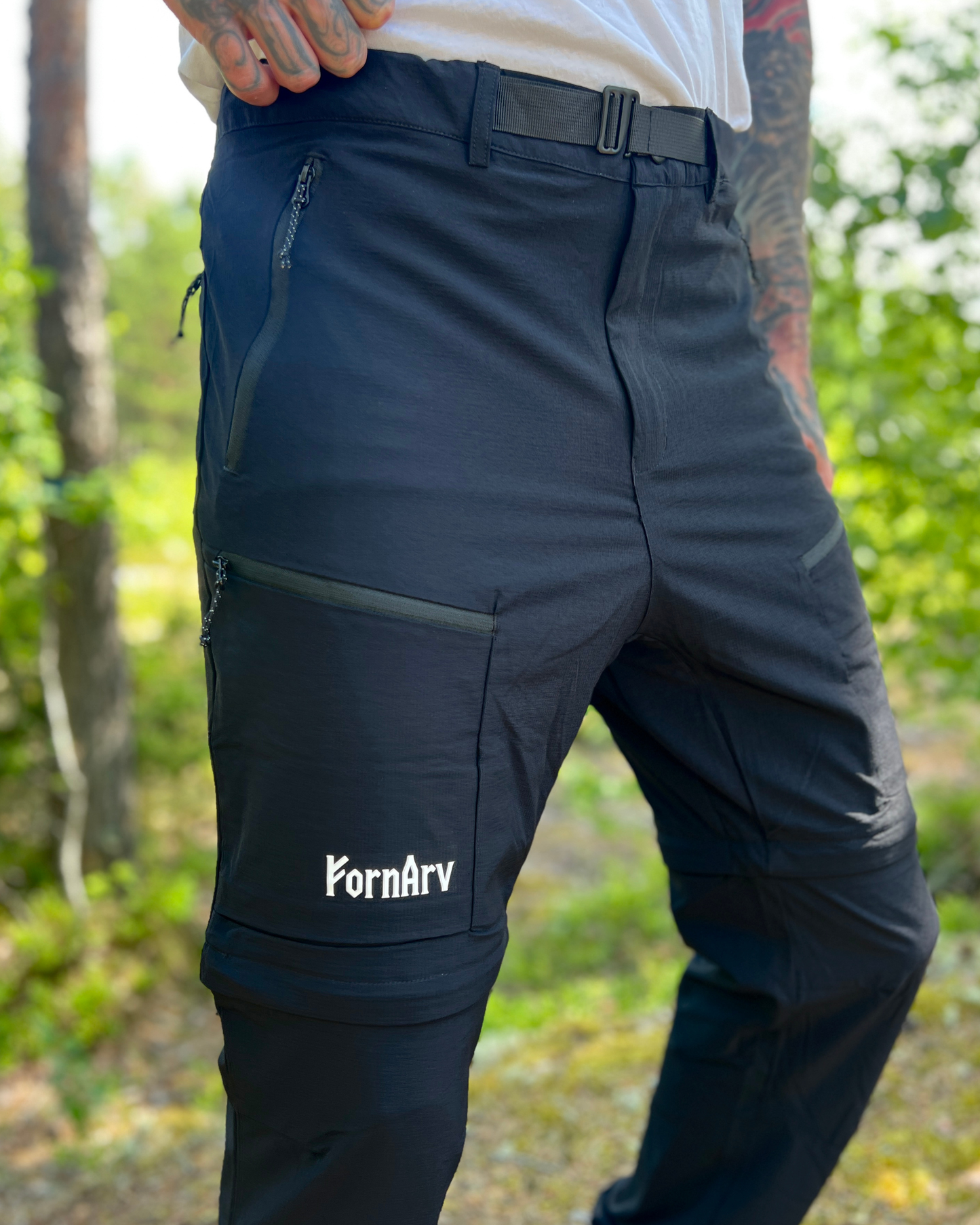 2 i 1 Outdoorbyxor - Svart - HERR