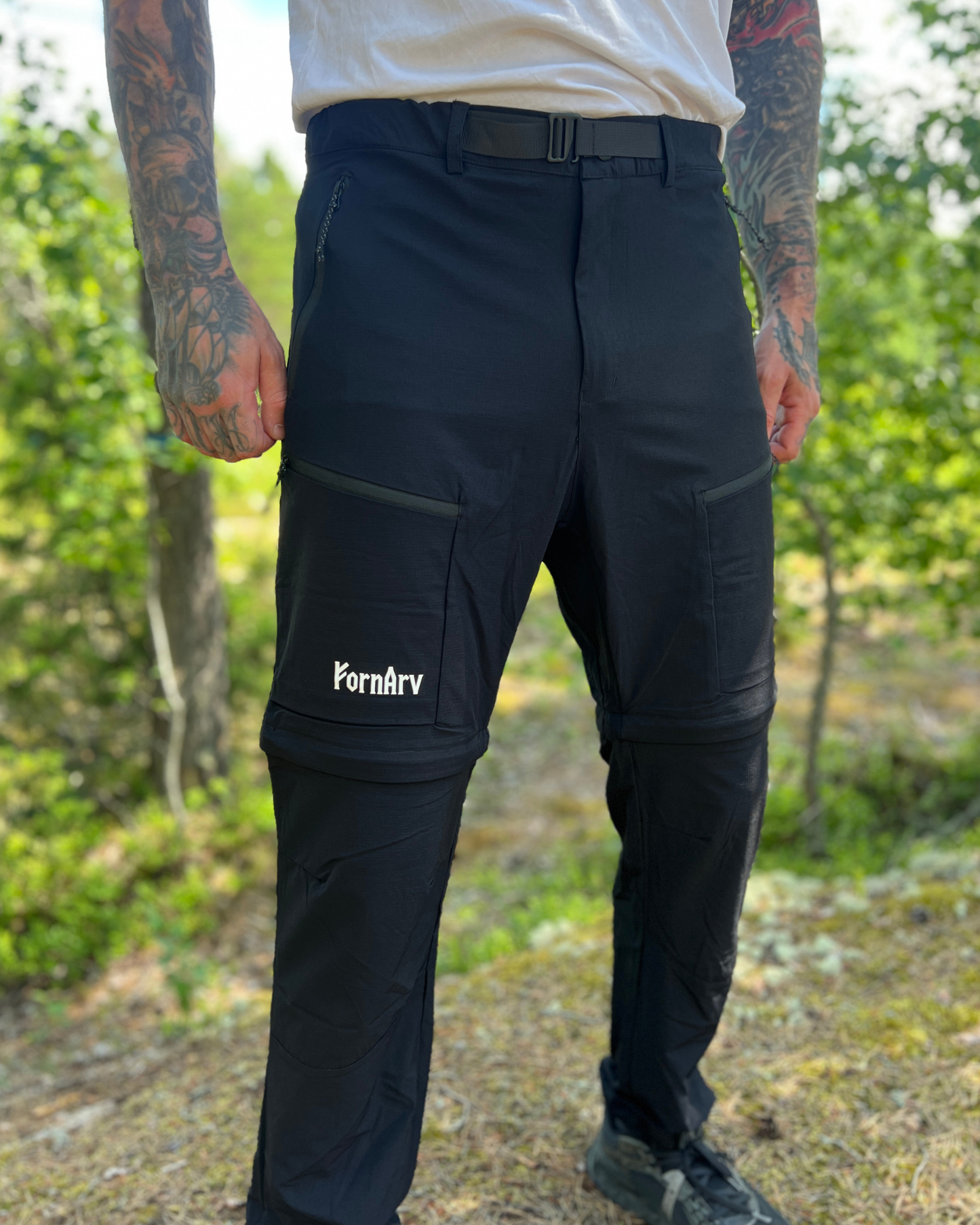 2 i 1 Outdoorbyxor - Svart - HERR
