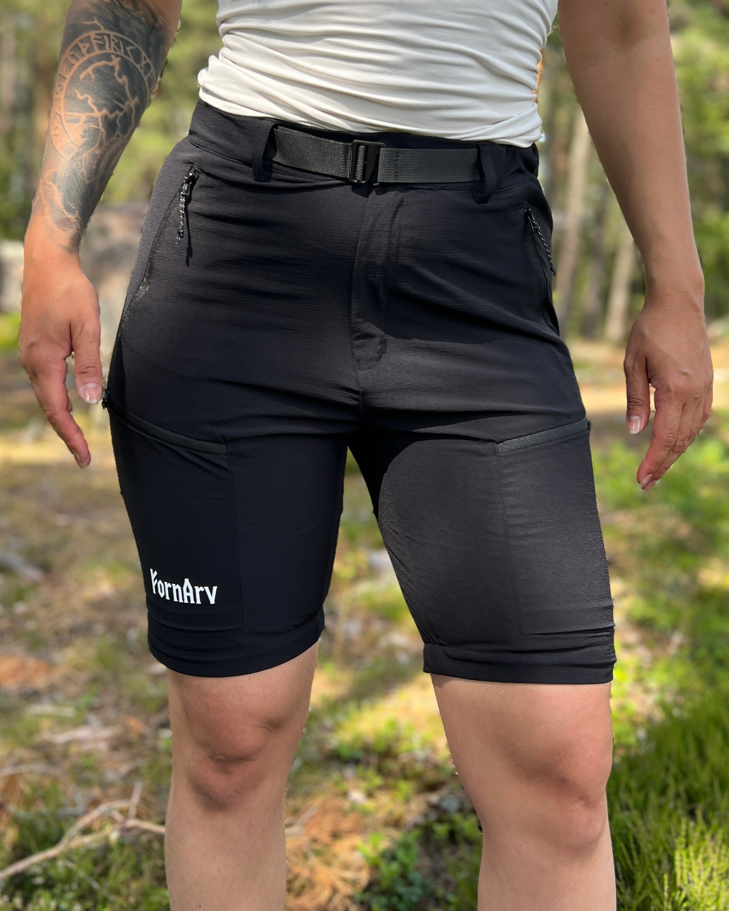 2 i 1 Outdoorbyxor - Svart - DAM